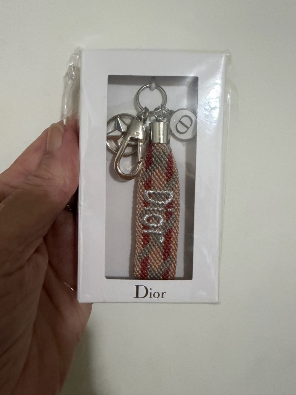 VIP Dior Multicolor Woven Keychain